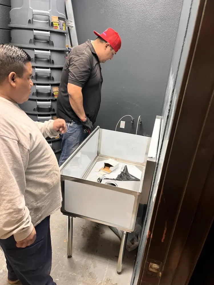 Commercial plumbing and sink installation in Dougherty Street